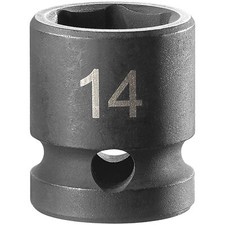 Image of Facom NSS.14A 6-Point Stubby Impact Socket 1/2in Drive 14mm