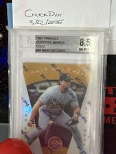 1997 Pinnacle Certified Mirror Gold Mark McGwire BGS 8.5 Unpeeled