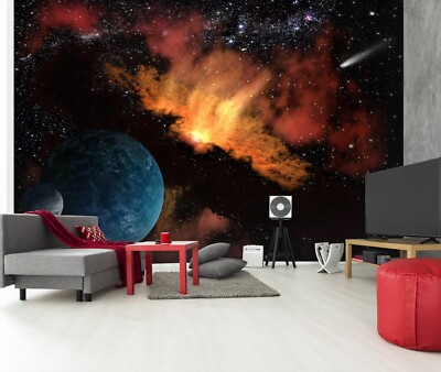 3D Land Meteor ZHUC14128 Tapete Wandbild Fototapete Abnehmbarer Ann