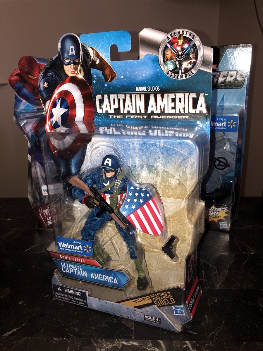 Marvel Studios Comic Series Ultimate Captain America Figure Walmart  Exclusive NM