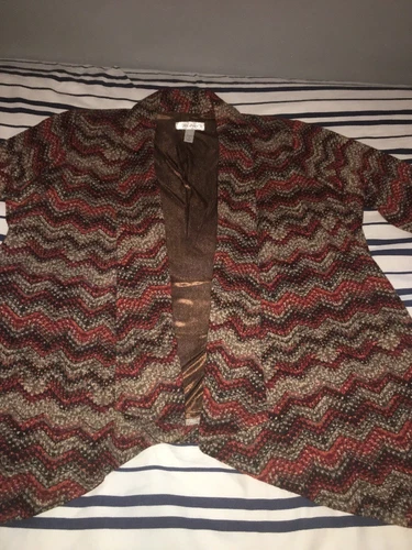 Dress Barn Cardigan Cover Up Open Women’s Size 1X