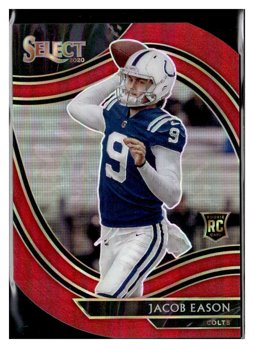 2020 Panini Select #348 Jacob Eason Field Level Red Die Cut RC Colts