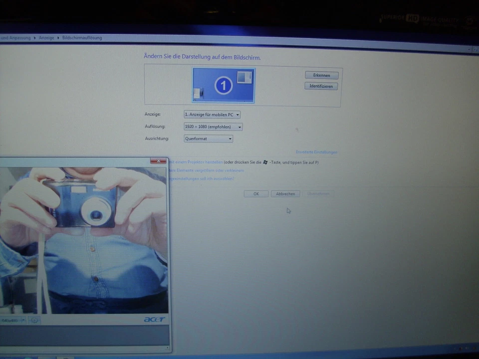 17,3"Acer aspire 7738G/7735ZG/7535 LED Display Komplett - Bild 4 von 4