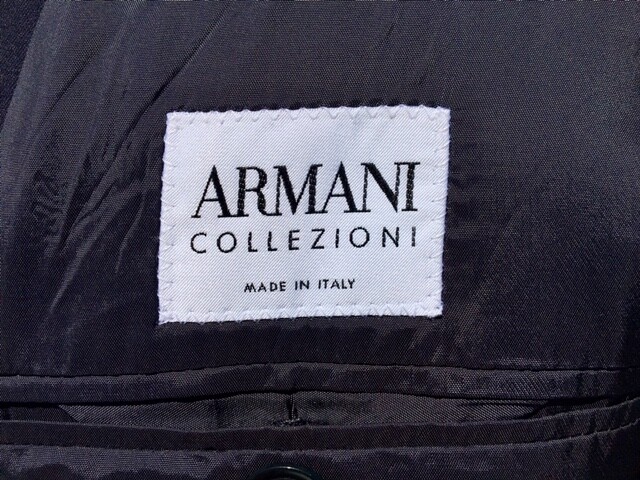 ARMANI COLLEZIONI blazer Size 40 UK NAVY WOOL Made in Italy vintage RRP £299 image 4