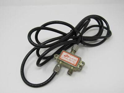 Aim Coaxial Cable Splitter Adapter With Cable 2 Way 7.5 ft 11-420