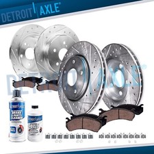 10pc Front Rear Drilled Disc Brake Rotors Brake Pads for 2016-2019 Toyota Mirai