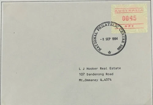 Australia 1994 - 45c Waratah Frama on FDC - NPC (Addressed: L J Hooker RE)