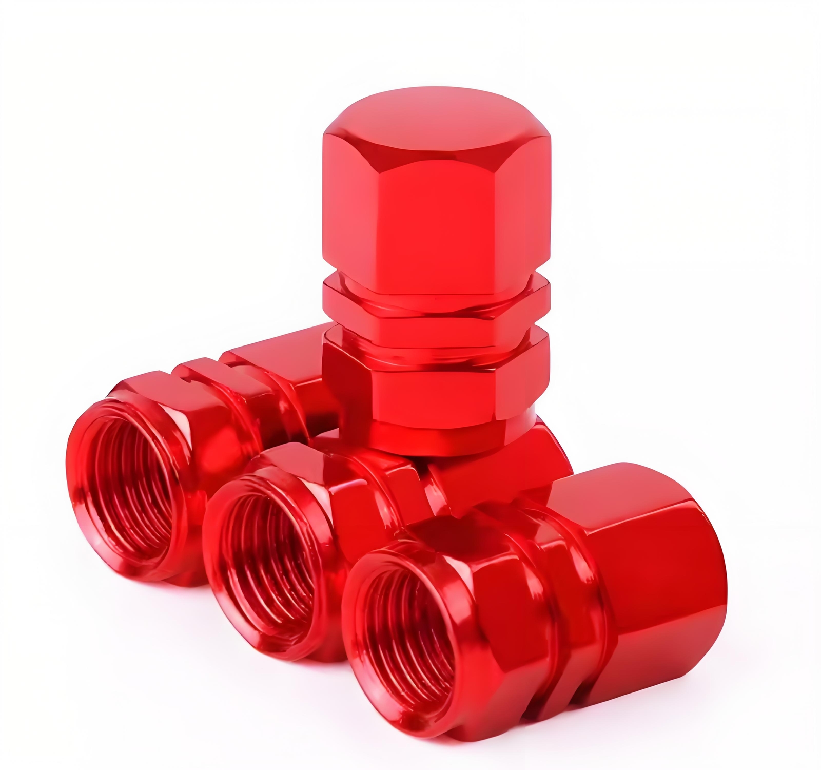 4Pcs Auto Car Accessories Tire Tyre Rim Wheel Air Valve Stem Dust Cap Cover Trim