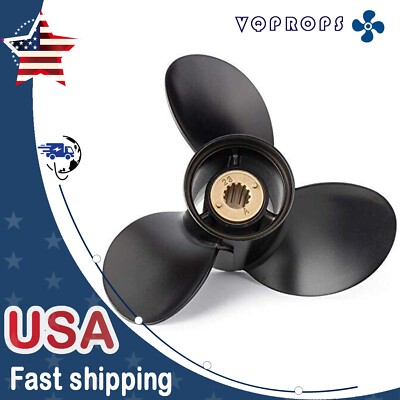 Outboard 11 5/8x11 Boat Propeller For Mercury Engine 25-70HP 13 Spline tooth RH