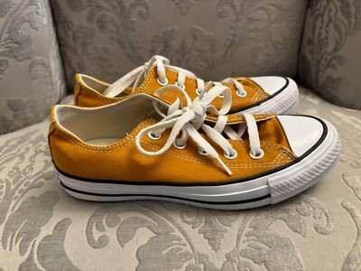 Women Converse All Star Platform Shoes Size 5.5 Medium Mustard