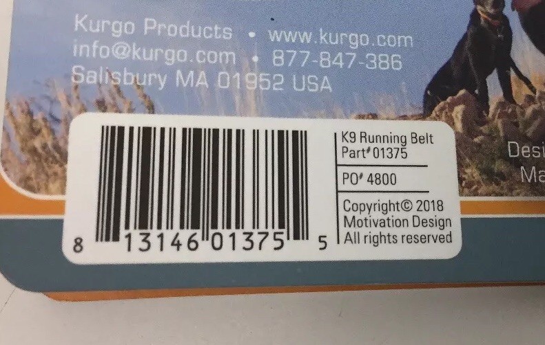 kurgo running belt