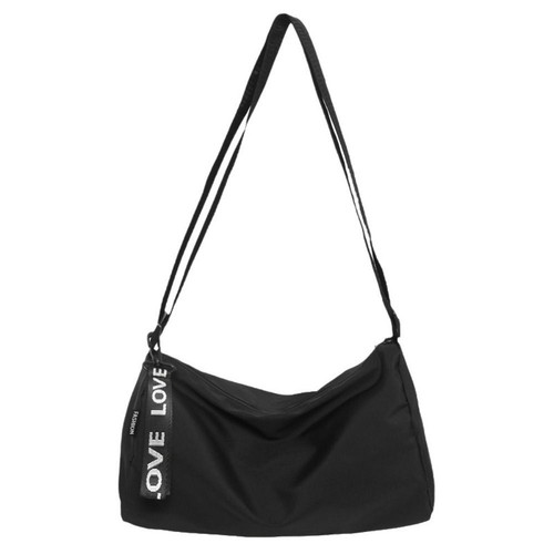 Black Crossbody Shoulder Bag Nylon Travel Luggage Bag New Yoga Gym Bag