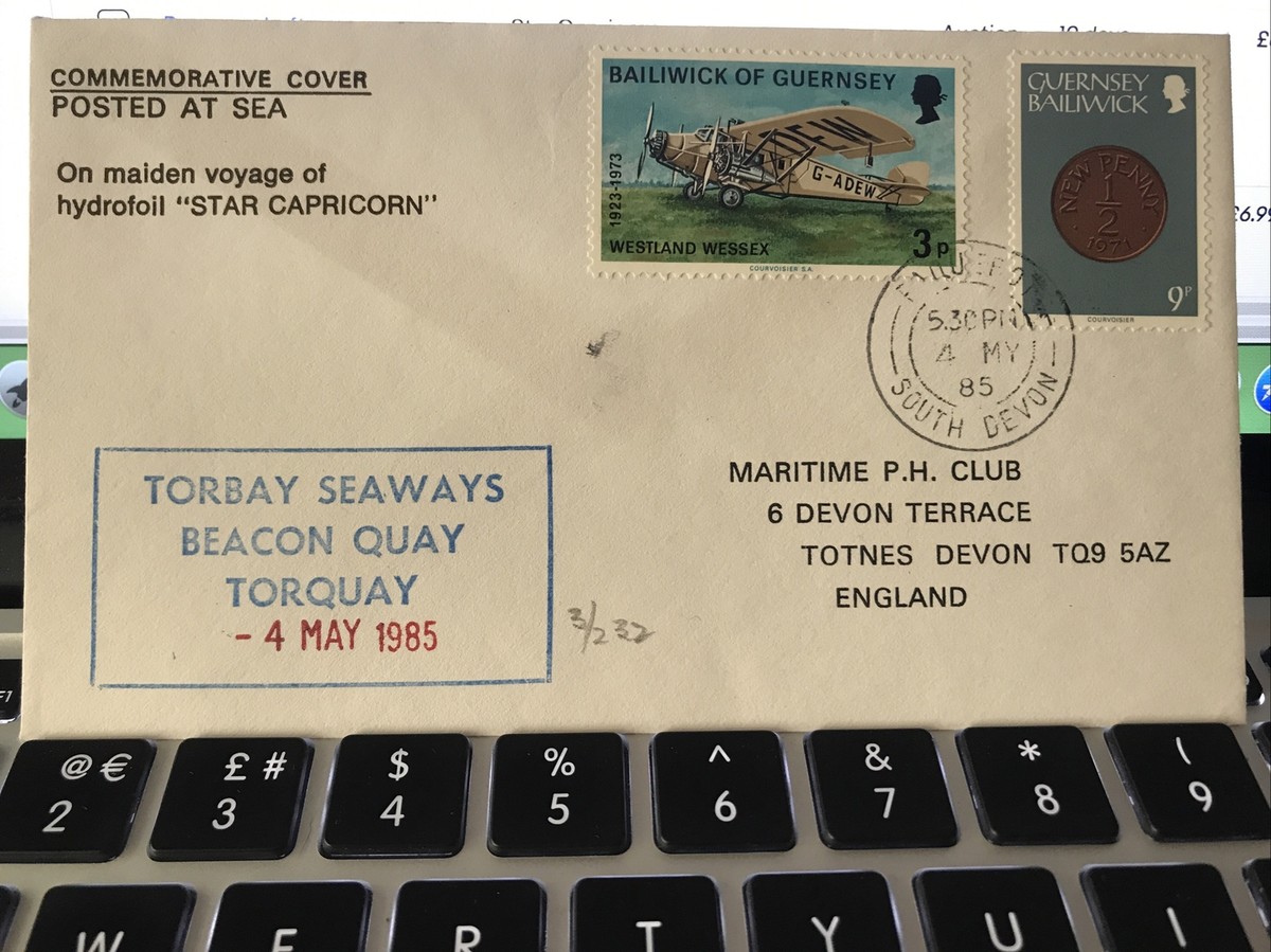 Star Capricorn MAIDEN VOYAGE Hydrofoil Torbay Seaways Guernsey