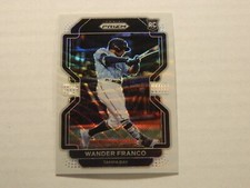 2022 Panini Prizm -  White Wave Prizm  Rookie Card of Wander Franco - Rays