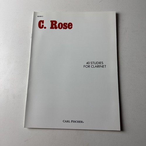 40 Studies for Clarinet Book 2 by C. Rose - 第 1/4 張圖片