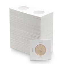 5000 Coin Shield Small Dollar 2x2 Coin Flips   1 Cardboard Coin Holders Safe