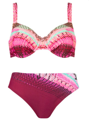 Naturana Underwired Two Piece Bikini / Swimming Costume UK 10 - 34 B/C