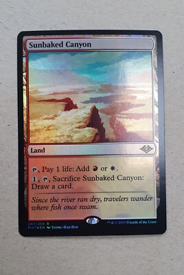 MtG - Sunbaked Canyon x1  - FOIL -  Modern Horizons - Rare - Modern Staple