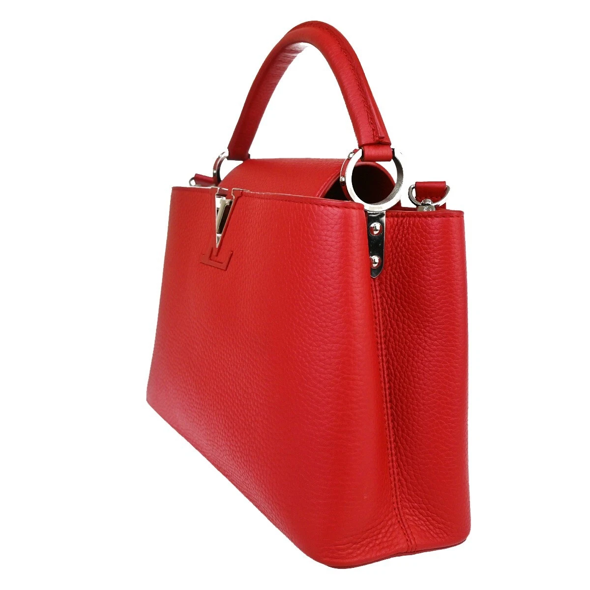 H&M LOUIS VUITTON LV Cappuccini PM Borsa a mano a 2 vie Taurillon in pelle RD M42237 834RJ684