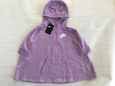 NEW Nike Girls Big Kids Pullover Half Zip Poncho AT 3349 527 Size MEDIUM 50