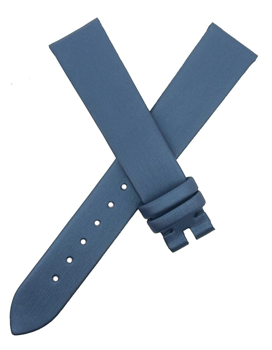 Authentic Chopard 16MM Satin Silky Watch Strap Band Navy Chopard 16mm x 14mm Navy Blue Satin Watch Band Strap 105/70  main image 3