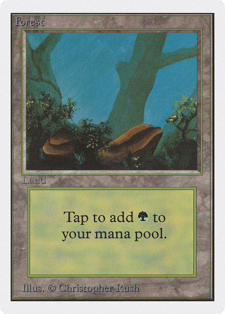 Forest (A) x1 VG/EX Unlimited Edition MTG C300 4RCards