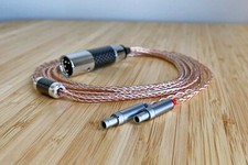 LITZ OCC COPPER  SILVER balanced cable for Sennheiser HD800 HD820 HD800s HD8XX