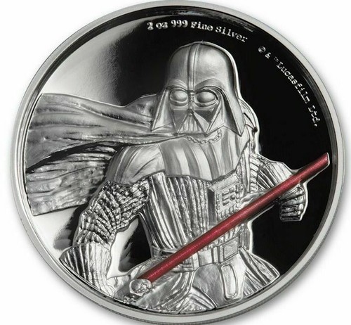 2017 2oz NIUE Silver $5 Darth Vader Ultra High Relief NGC PF 70 Ultra Cameo⭐V7⭐ - Picture 4 of 7