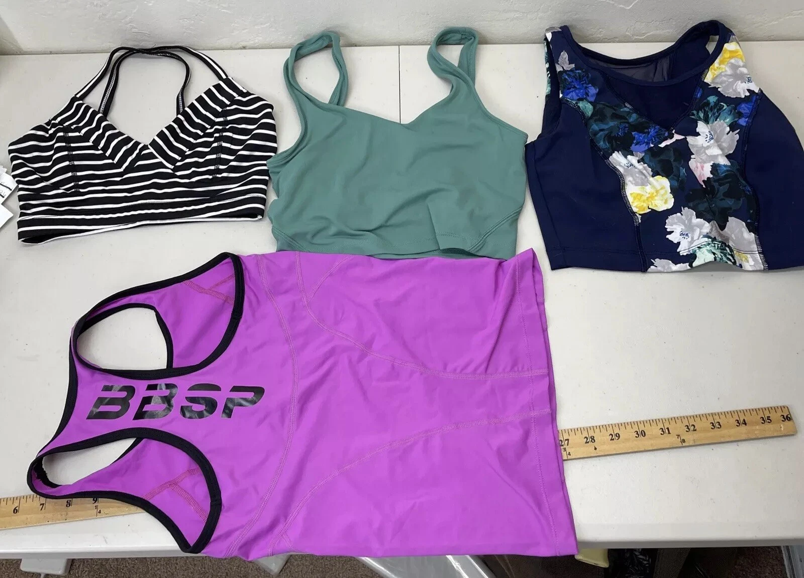 yogalicious sport lot of 4 items tank-bra