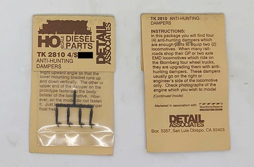 DETAIL ASSOCIATES American HO Scale Detailing Parts - Multi Listing - Picture 167 of 203