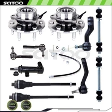 For 99-06 Chevrolet Silverado Front Tie Rod End Sway Bar with Wheel Hub Bearing