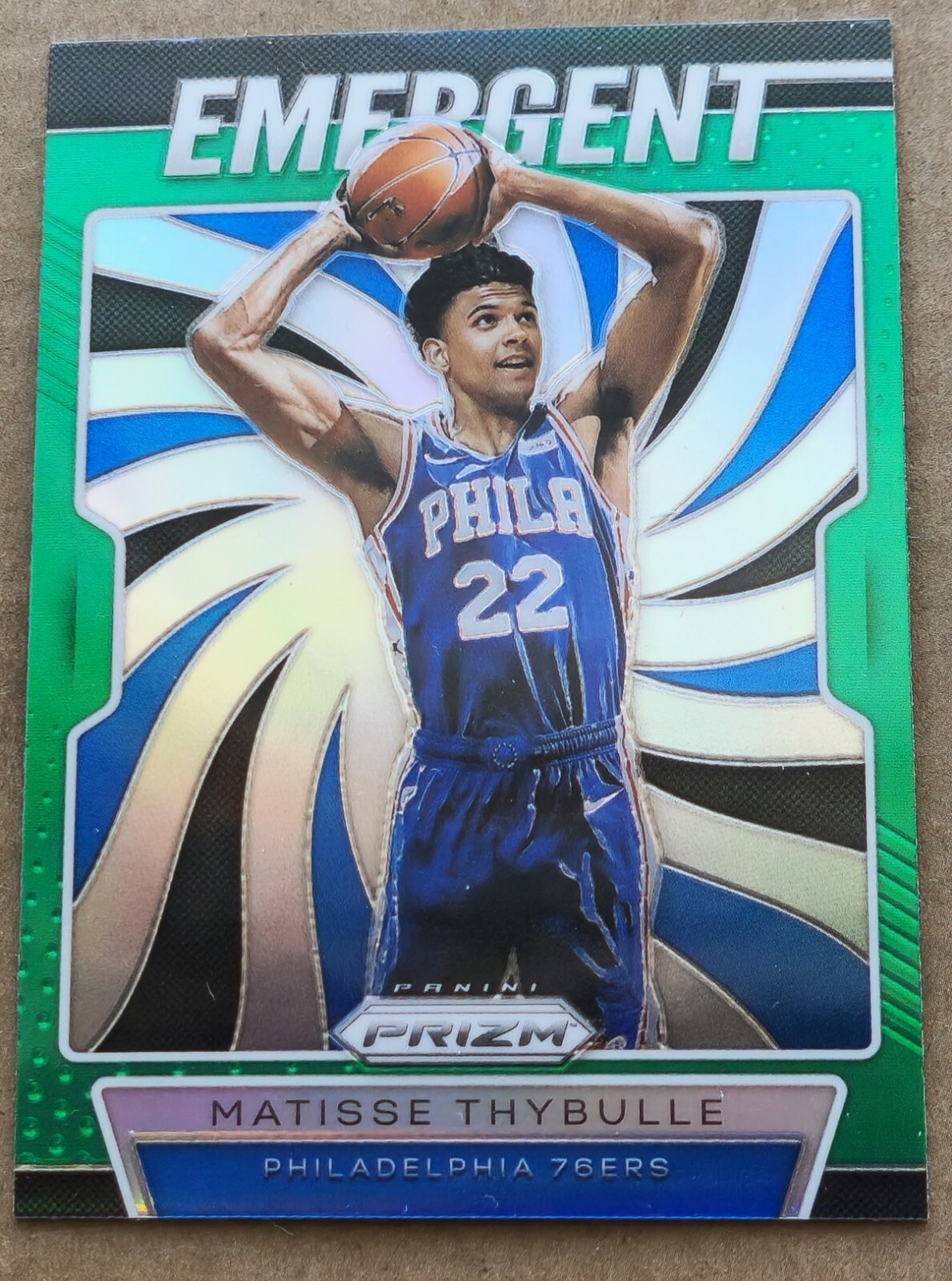 2019-20 Panini Prizm Emergent Green Matisse Thybulle RC #18