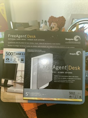 NEW Seagate 500 GB HDD Free Agent External Drive Desktop ST305004FDB2E1-RK New