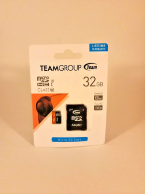 32gb Micro SD card 100mb/s Team Group Brand, New in Box, Free and Fast Shipping!