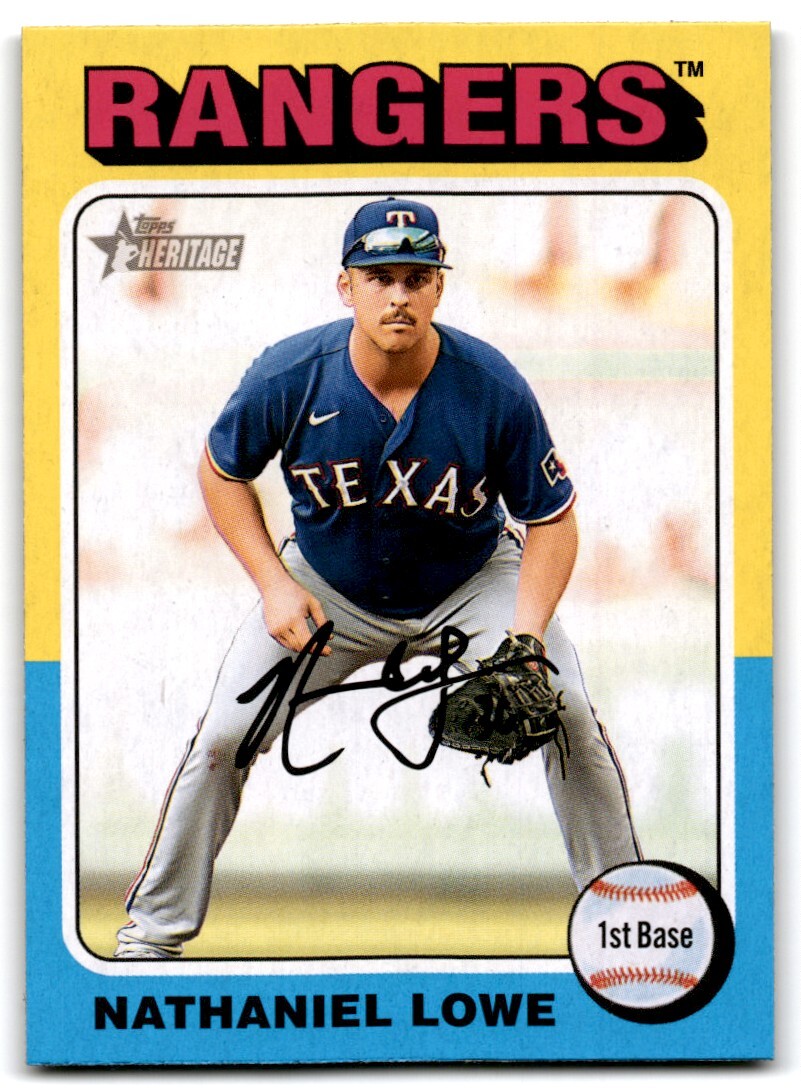 2024 Topps Heritage Short Print Nathaniel Lowe Texas Rangers #88