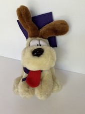 VIntage 90s Garfield and Friends Odie Plush in Graduation Outfit