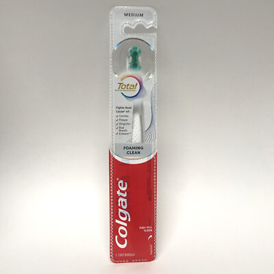 Colgate Total Active Prevention FOAMING CLEAN Toothbrush, Medium Bristles SEALED