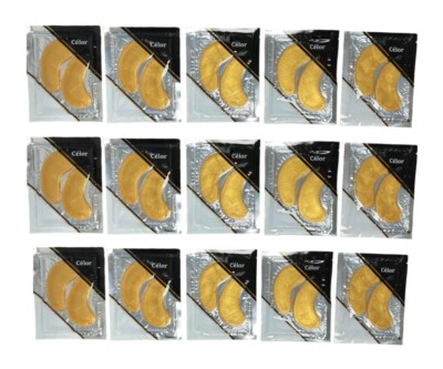 Celor 24K Gold Eye Mask 15 Pairs Puffy Eyes Dark Circles Wrinkles Collagen