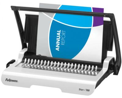 Fellowes Plastikbindegerät Star +150, weiß/schwarz