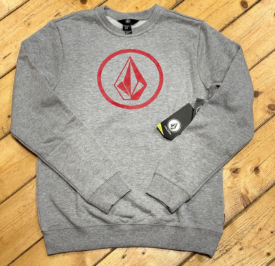 Volcom YOUTH Stone Crew GRY Sweater grau grey NEW NEUWARE portofrei!