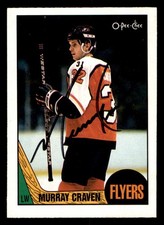 1987 OPC O-Pee-Chee Hockey #22 Murray Craven Signed Autograph (no COA) *d2