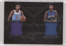 2017 Panini Noir Two-Shot Rookie Jerseys 96/99 De'Aaron Fox Jonathan Isaac 5w7
