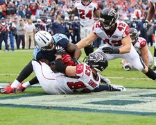 Patrick DiMarco Atlanta Falcons star FB.  8x10 Unsigned Photo.  BK-13