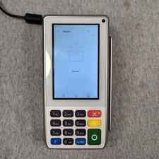 PAX A80 Smart Payment Terminal POS Credit Card Reader W/ Power Adapter Silver