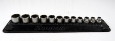 Snap-on 8-19mm 12 Peice Metric 38 Dr 6-pt Shallow Socket Set Wtray