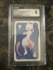 Pokemon Mattel Mewtwo BLUE #9 Japanese UNO Card