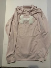 Light Pink Under Armour Hoodie, Medium