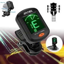 AT-101 LCD Clip On Chromatic Acoustic Electric Guitar Bass Banjo Violin Tuner