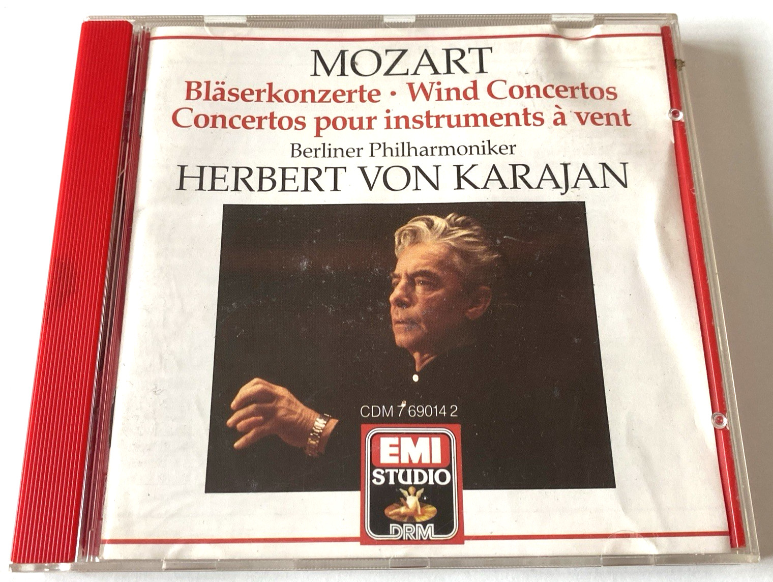Mozart, Herbert Von Karajan – Bläserkonzerte • Wind Concertos CD Album 1987 EMI