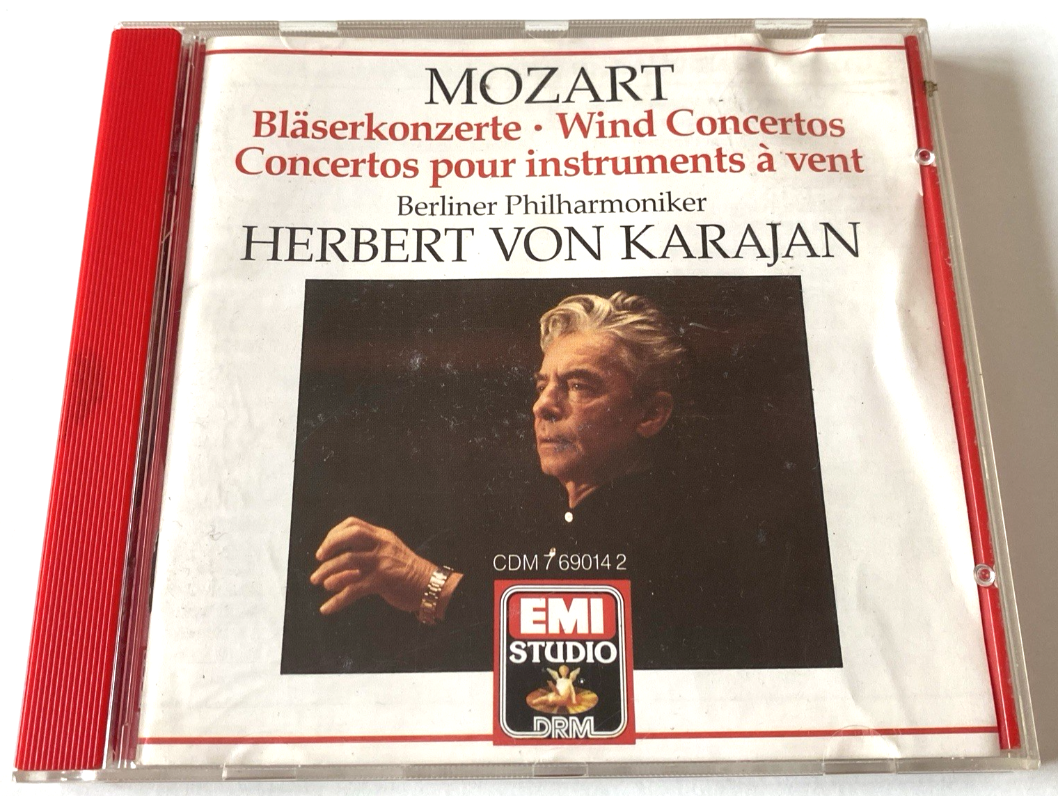 Mozart, Herbert Von Karajan – Bläserkonzerte • Wind Concertos CD Album 1987 EMI